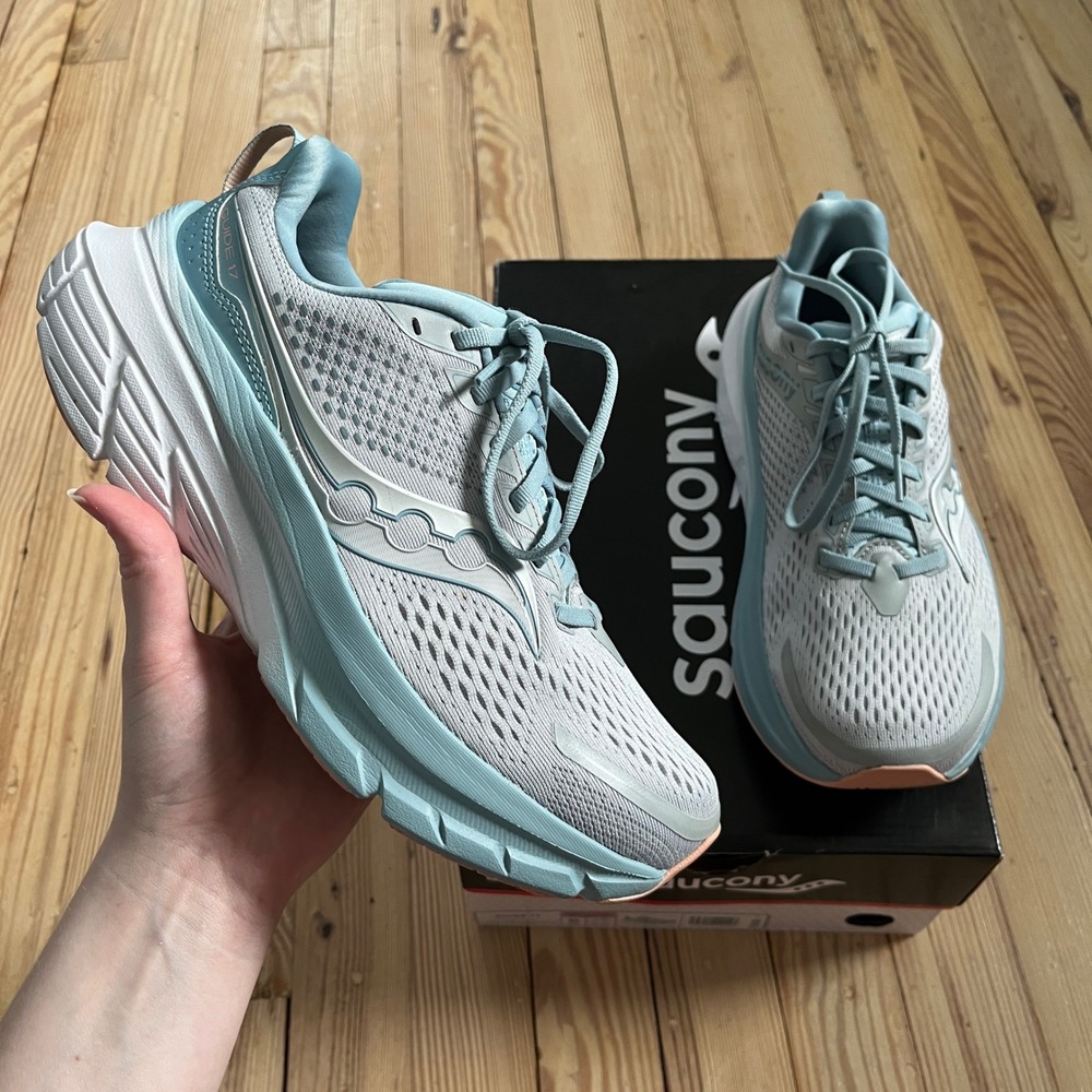 Saucony Guide 17 Running Shoes Womens 10 Cloud Topaz Stability Sneakers EUC